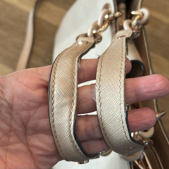 Michael Kors Cynthia Medium Convertible Saffiano Leather Satchel - Picture 8 of 13